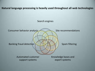  The goal is to enable machines to understand human language and extract meaning from text.