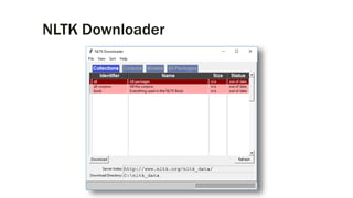 NLTK Downloader
 
