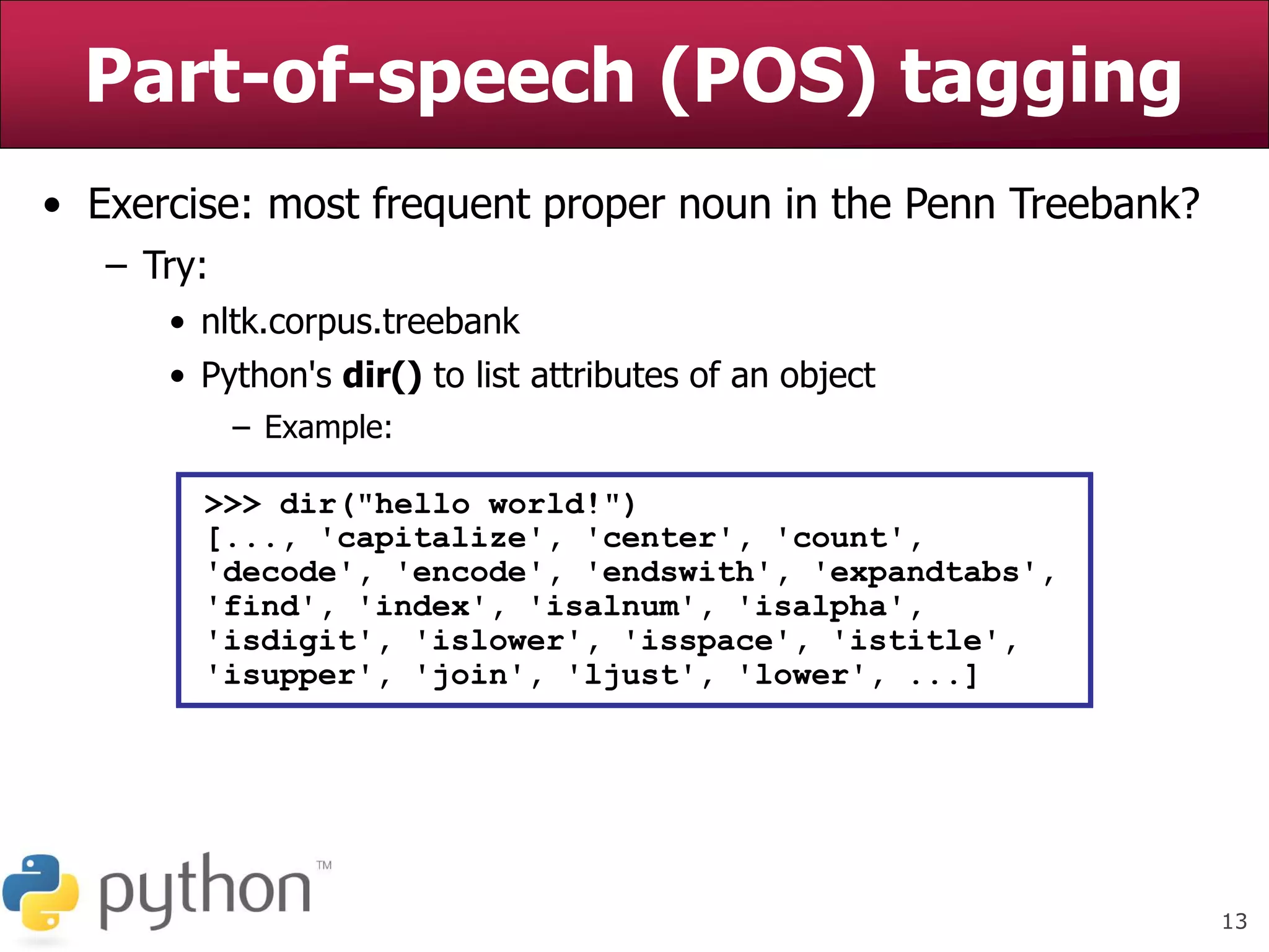 NLTK Python Basic Natural Language Processing.ppt