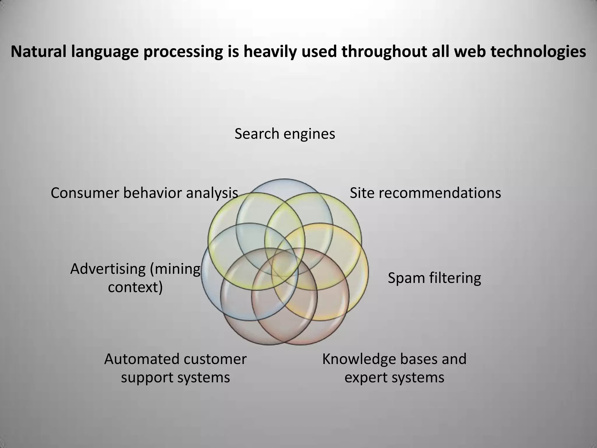  The goal is to enable machines to understand human language and extract meaning from text.