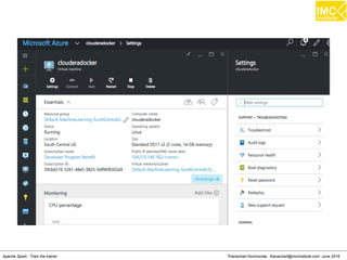 Thanachart Numnonda, thanachart@imcinstitute.com June 2016Apache Spark : Train the trainer
 