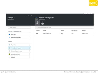 Thanachart Numnonda, thanachart@imcinstitute.com June 2016Apache Spark : Train the trainer
 
