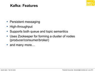thanachart@imcinstitute.com294
Source: Mllib:Spark's Machine Learning Library, A. Talwalkar
Recommendation
 