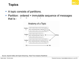 Thanachart Numnonda, thanachart@imcinstitute.com June 2016Apache Spark : Train the trainer
Training the recommendation model
scala> import org.apache.spark.mllib.recommendation.ALS
scala> val model = ALS.train(ratings, 50, 10, 0.01)
Note: We'll use rank of 50, 10 iterations, and a lambda parameter of 0.01
 