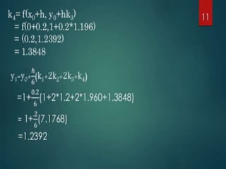 Numerical method runge kutta method | PPTX
