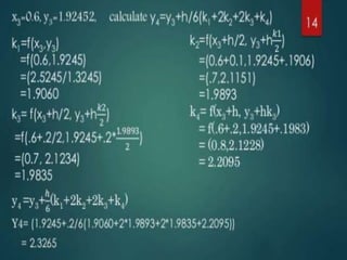 Numerical method runge kutta method | PPTX