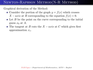 Newton Raphson Method Graph Label Numerical Methods 1 | PDF