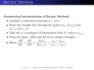 Numerical Methods 1 | PDF