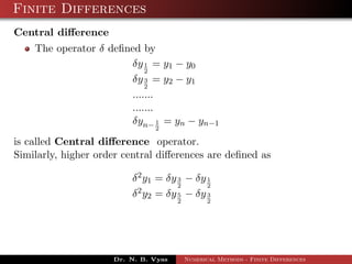 Interpolation with Finite differences | PDF