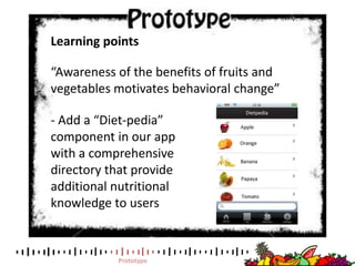 Testing the user experience via SMS on 30 participantsTests if users will be motivated to continue to use the app if they have to input their data on a daily basisPrototype