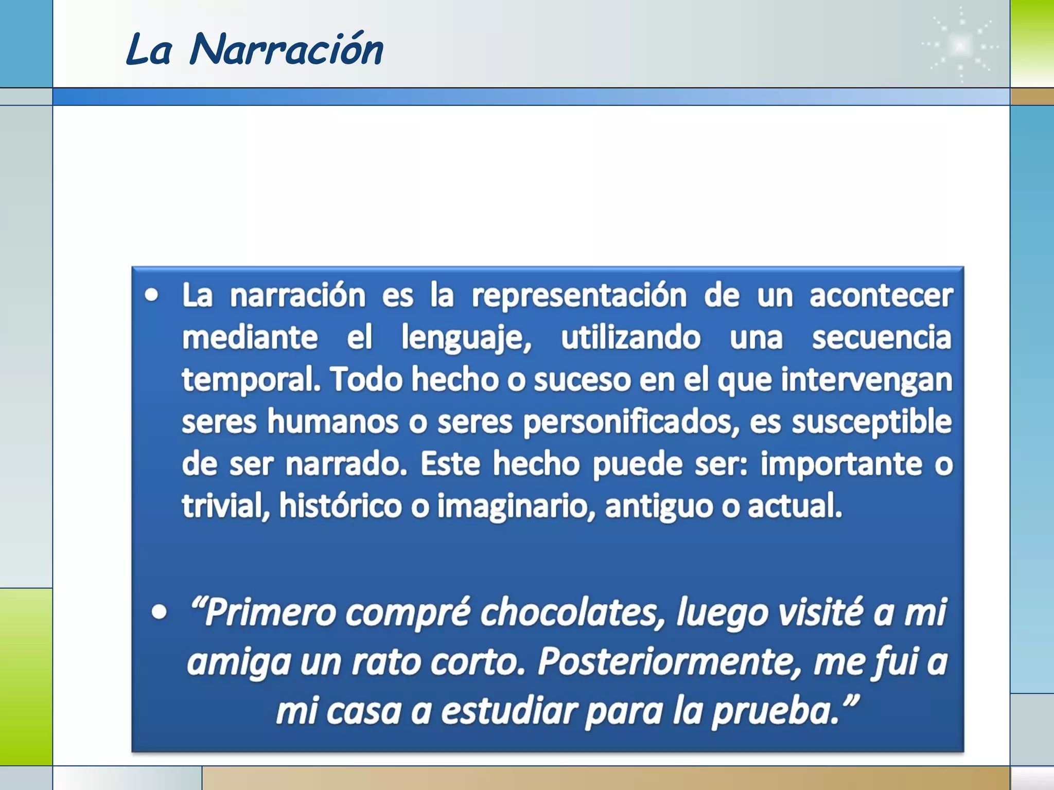 La Narración 