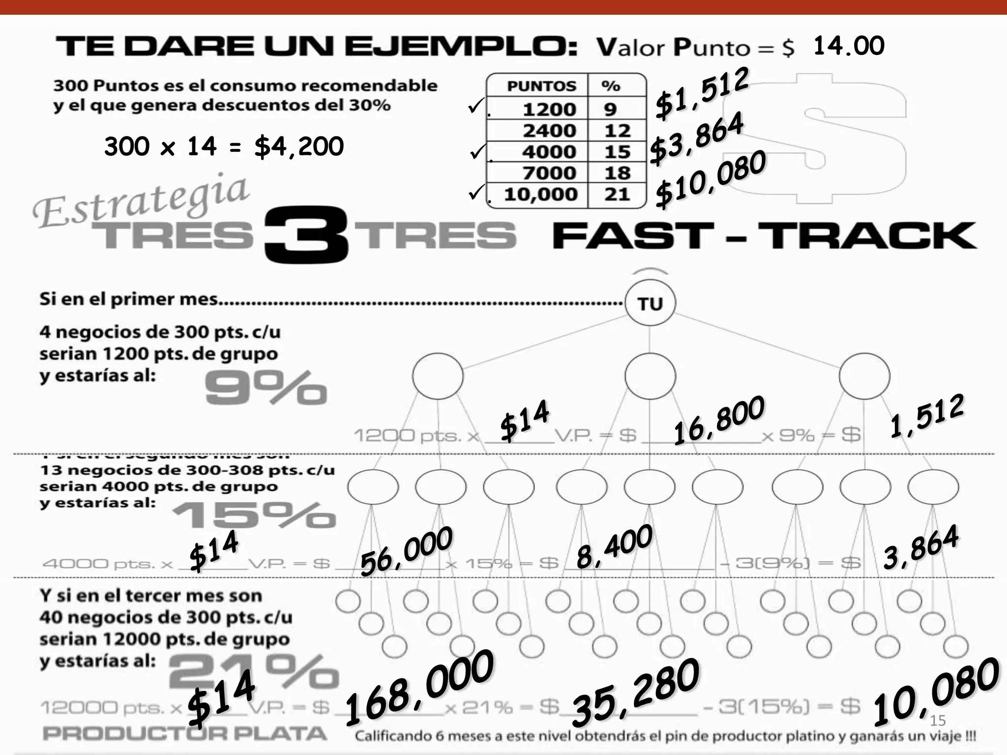 14.00

                    .
300 x 14 = $4,200   .
                    .




                                 15
 