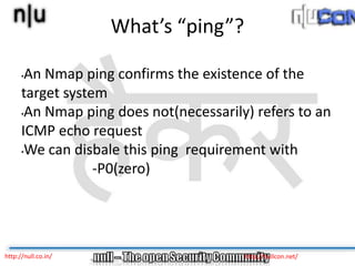 NMAP - The Network Scanner | PPTX