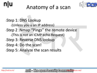 NMAP - The Network Scanner | PPTX