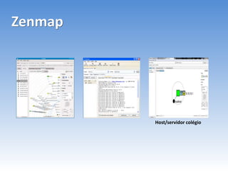Zenmap
Host/servidor colégio
 