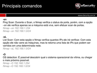 Nmap Status Check Nmap Básico - Parte I - treinamento de segurança da informação | PDF