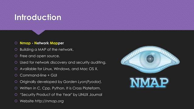 Nmap | Network Mapping | Null Bhopal Chapter | PPT