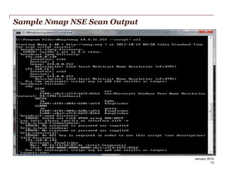 Sample Nmap NSE Scan Output

PwC

January 2010
13

 