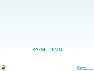 RAxML DEMO 