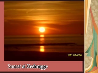 Sunset at Zeebrugge 