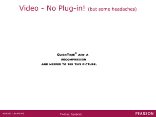 Video - No Plug-in!  (but some headaches) 