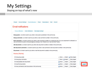 My Settings
Staying on top of what’s new
 