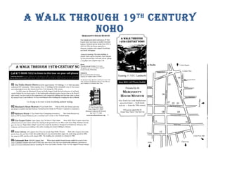 A Walk Through 19 th  Century NOHO 