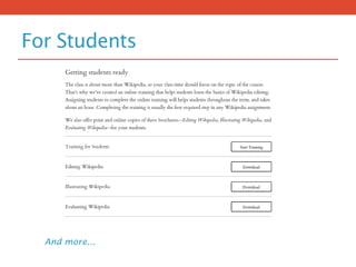 For Students
And more...
 