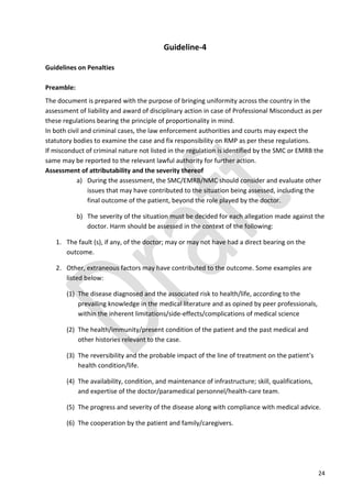 Proportionality Enforcement NMC RMP REGULATIONS '22 (Final Draft) | PDF