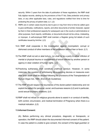 NMC RMP REGULATIONS '22 (Final Draft) | PDF