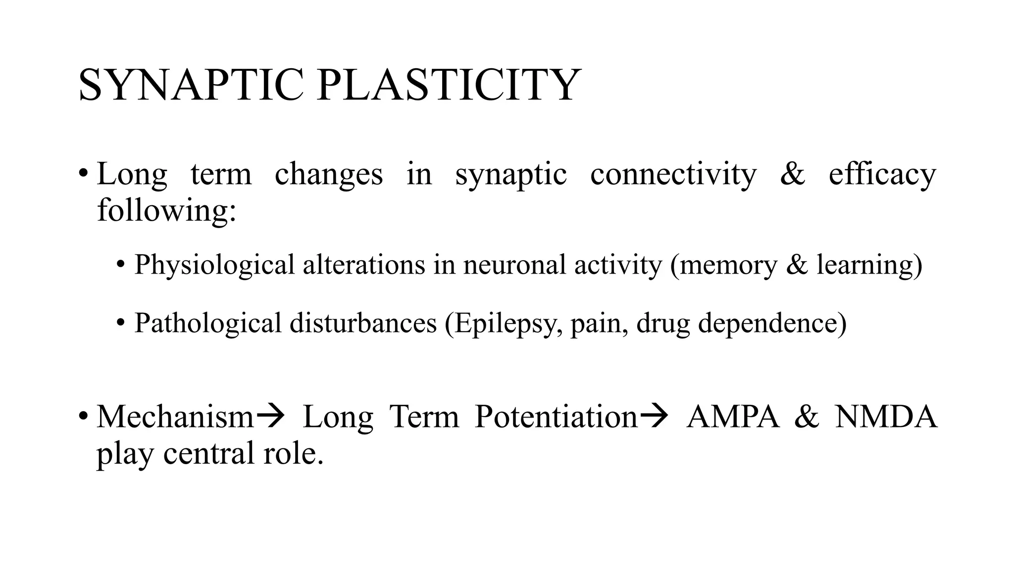 NMDA receptors and drugs acting on them | PPTX