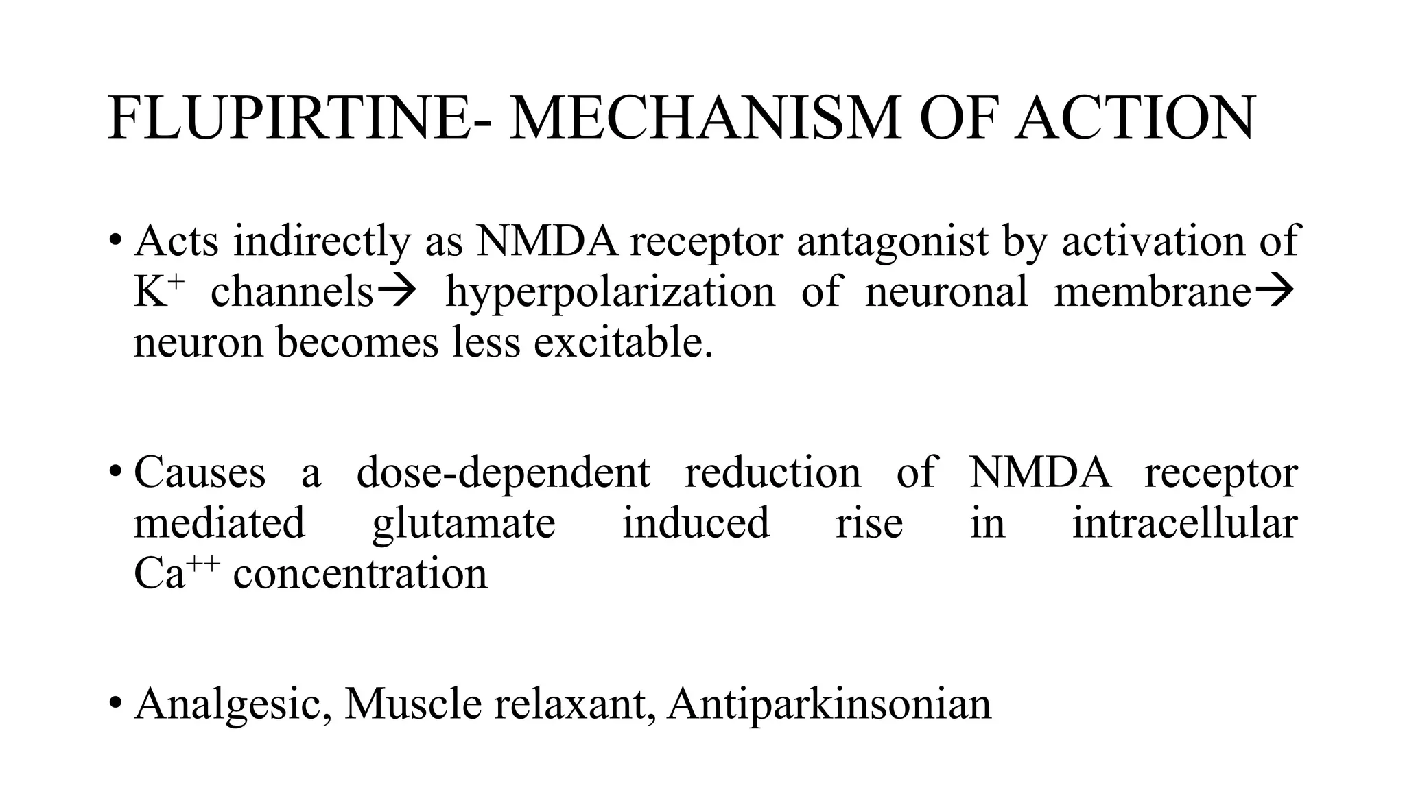 NMDA receptors and drugs acting on them | PPTX