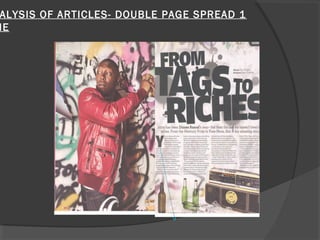 ALYSIS OF ARTICLES- DOUBLE PAGE SPREAD 1
ME
 