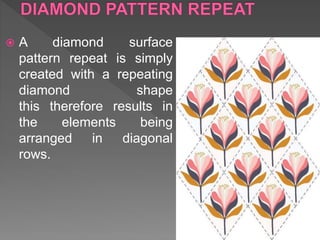 Diamond Pattern Repeat Examples DESIGN DEVELOPMENT | PPTX