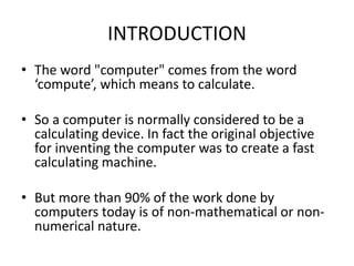 INTRODUCTION TO INFORMATION TECHNOLOGY -SARASWATHI RAMALINGAM