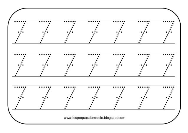 Resultado de imagen para numero 7 para repasar