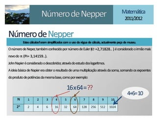 ℮ =2,71828.. )
π (Pi= 3,14159..).
 