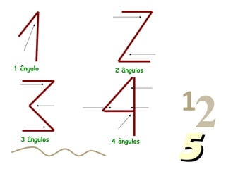 013456…
1
2455
1 ângulo 2 ângulos
3 ângulos 4 ângulos
 