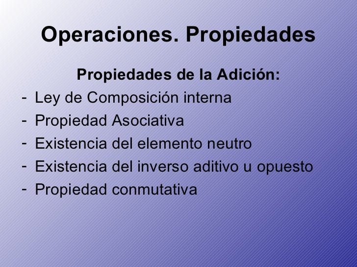 Números Reales Operaciones Propiedades