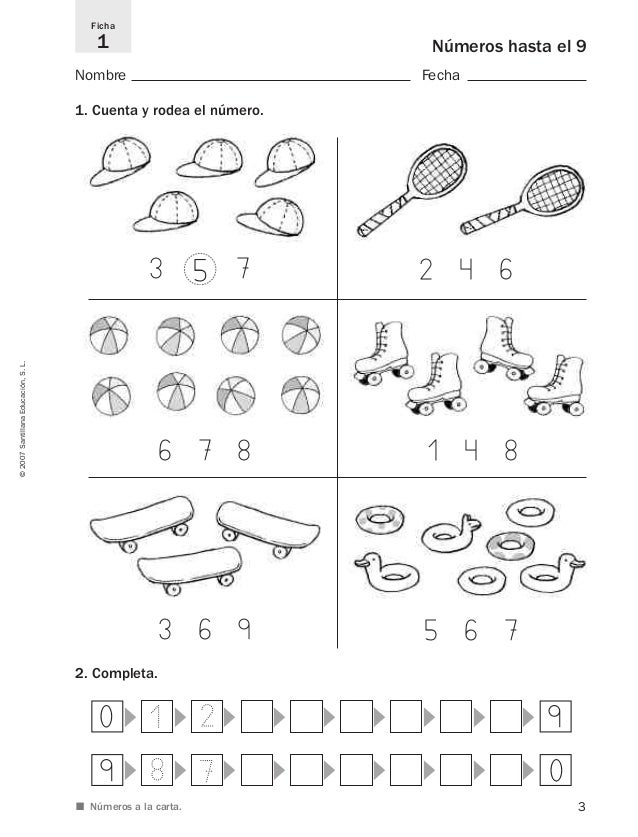 Números a la carta 1