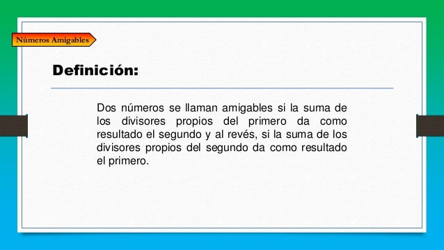 Numeros Amigables