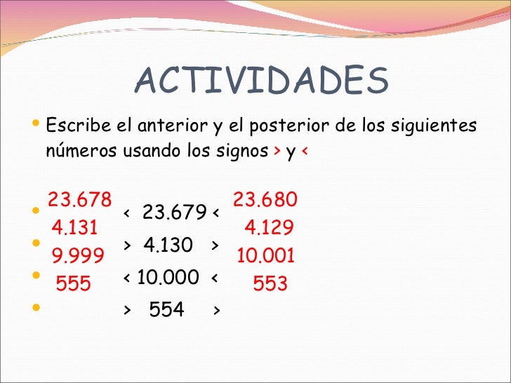 Números de 5 cifras