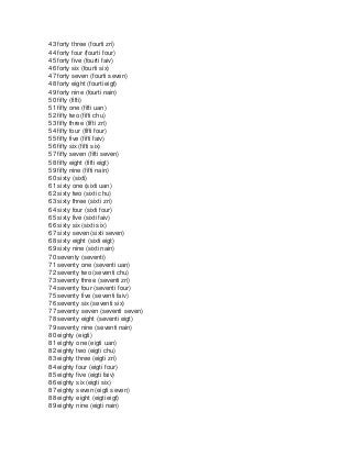 Featured image of post View 20 Letra Números Del 1 Al 100 En Inglés