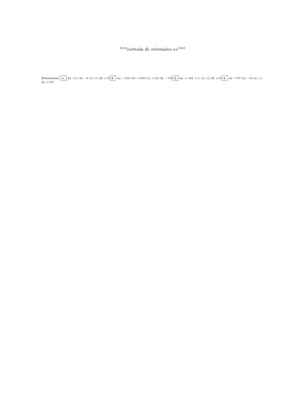 ***cortesa de retomates.es***
Soluciones: 1. a) +11 b) 8 c) +4 d) +13 2. a) 1235 b) +1904 c) +120 d) 704 3. a) +1 b) +11 c) +2 d) +47 4. a) +197 b) 56 c) +1
d) +749