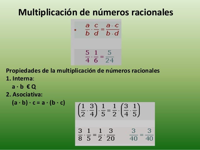Propiedades De La Adicion De Numeros Racionales Ejemplos ...