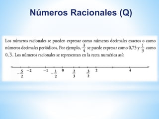 Números Racionales (Q) 
 