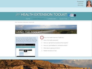 Presenter:
Carolina
Nkouaga
 