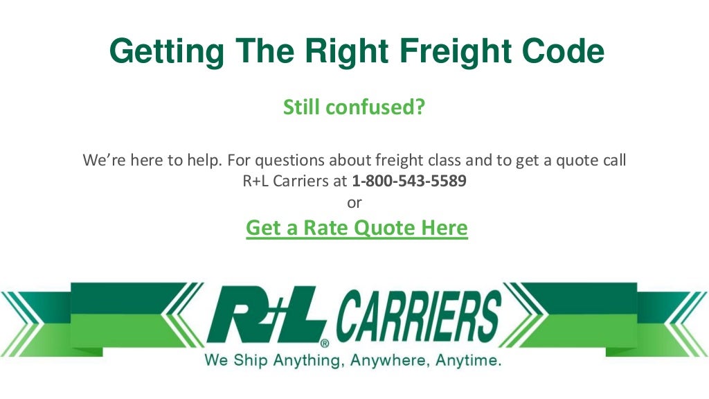 National Motor Freight Classification A Basic Understanding