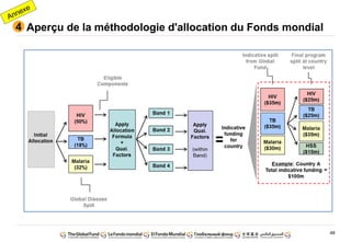 48
Aperçu de la méthodologie d'allocation du Fonds mondial4
 