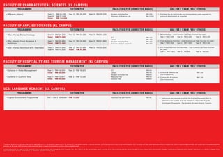 UNDERGRADUATE PROGRAMMES FEE SCHEDULE | PPT